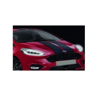 Genuine Ford Matte Black Front Stripe Decal Black Border Fiesta ST K1BJ16B907BA