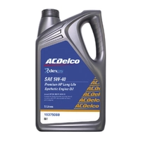 ACDelco Premium HP Long Life Synth 5W-40 Dexos 2 5 Litres 19375068