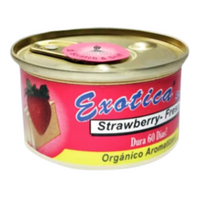Exotica Scent Strawberry Scent Organic Air Freshener Can