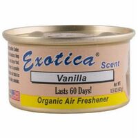 Exotica Scent Vanilla Scent Organic Air Freshener Can
