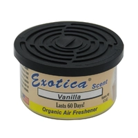 Exotica Scent Vanilla Scent Organic Air Freshener Can