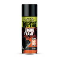 U-Pol RAPTOR High Temp Engine Enamel 295gm Aerosol Flat Black