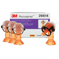 3M 26614 Accuspray Atomizing Head Refill Pack PPS 2.0 Orange 1.4 mm 4 Pack