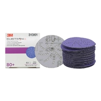 3M 31361 Cubitron II Hookit Clean Sanding Disc P80 76mm 50 Pack