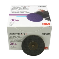 3M 33389 Cubitron II Roloc Fibre Disc P36 75mm 15 Pack