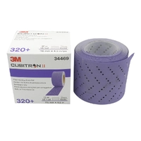 3M 344696 Cubitron II Hookit Clean Sanding Speed File Rolls 737U P320 115mm x 12m