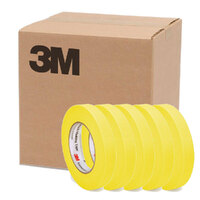 3M 6652 Automotive Refinish Masking Tape Yellow 18mm x 55m 48 Rolls